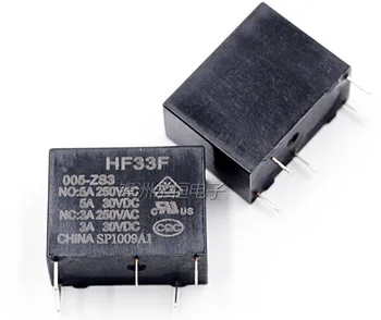

10pcs 5pins JZC-33F HF33F-005-ZS3 HF33F-012-ZS3 HF33F-024-ZS3 5V 12V 24V 3A 250VAC Relay