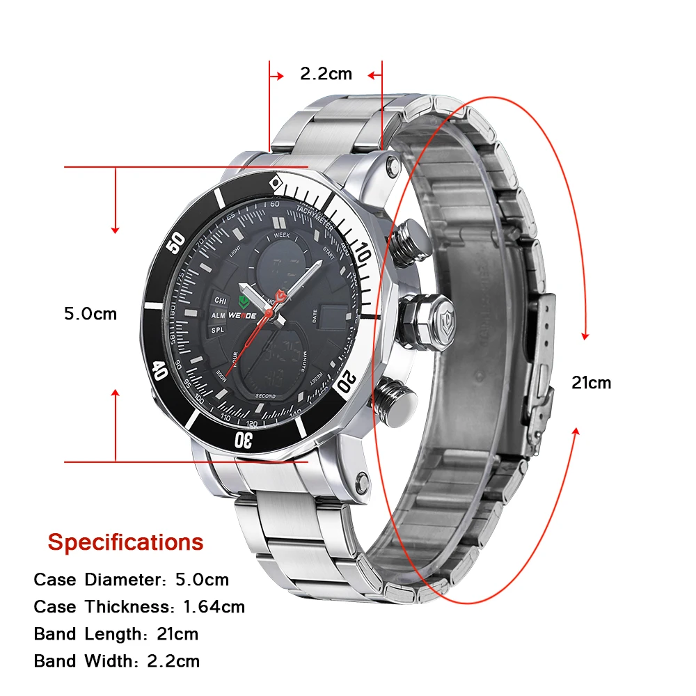WEIDE watch dress watch business casual stainless steel date digital luxury quartz water resistant watches sport relogio clock WEIDE watch dress watch business casual stainless steel date digital luxury quartz water resistant watches sport relogio clock