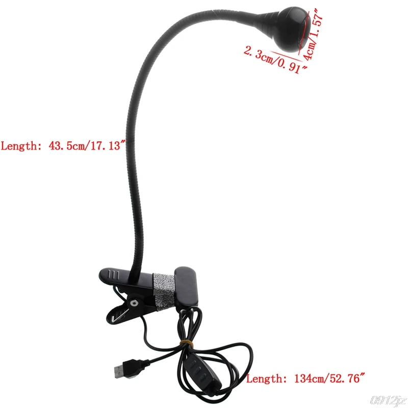 

USB Power Clip Holder LED book light Desk lamp 1W Flexible Bed Reading Book lights Table lamp for the study room bedroom living