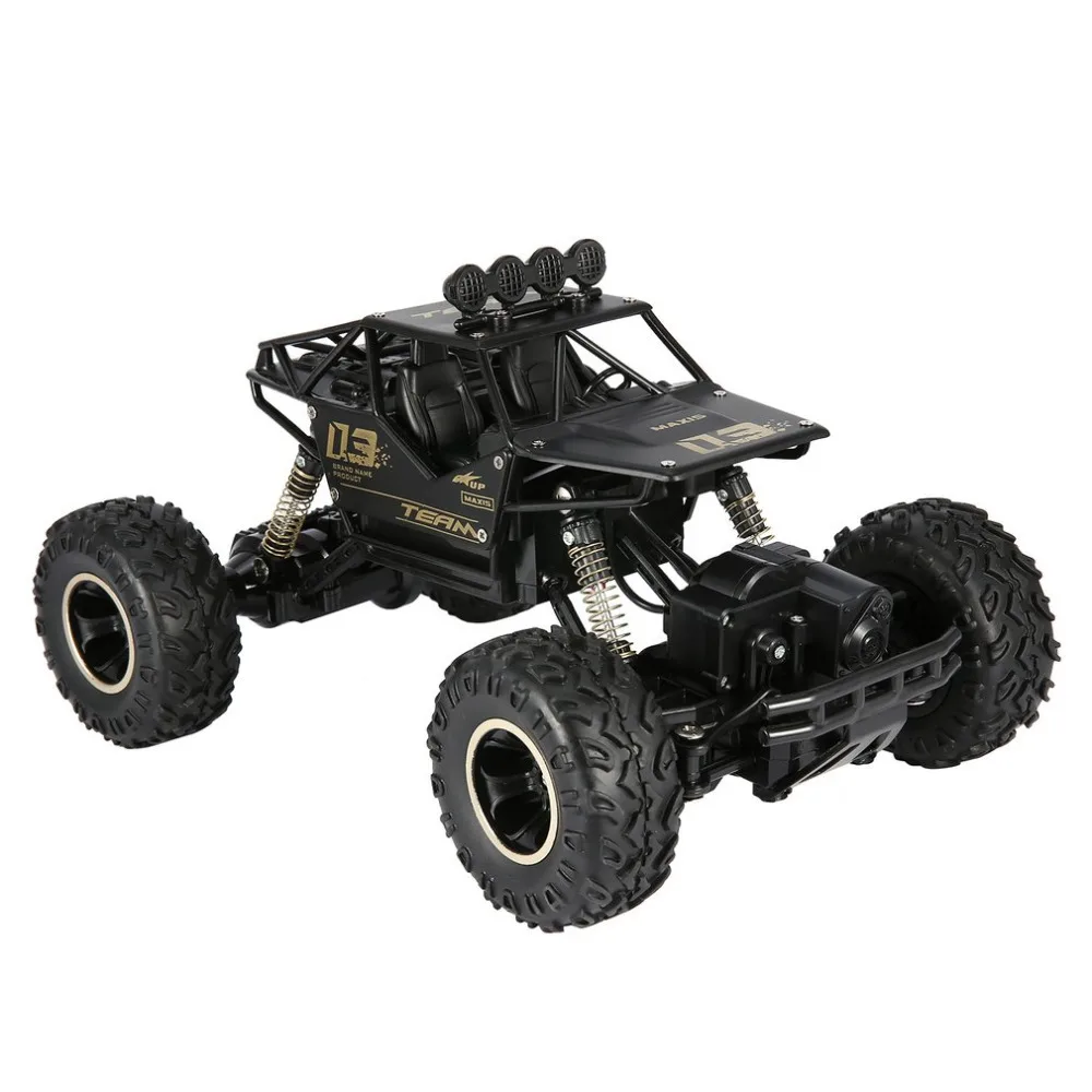 

1/16 2.4GHz Alloy Body Shell Rock Crawler 4WD Double Motors Off-road Remote Control RC Buggy Bigfoot Climbing Car Vehicle Toys