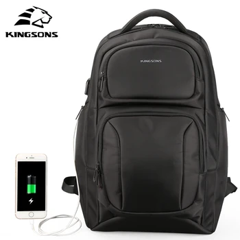 

Kingsons Brand New Men Backpack Anti-theft &USB Charge Laptop Backpack 15.6 inch Women School Bags for Teenagers Boys Girls