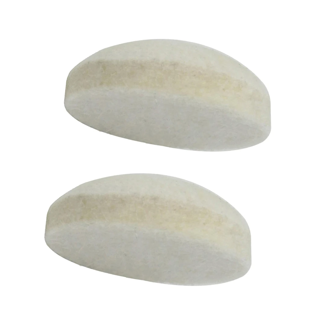 2pcs Bass Kick Drum Beater Wool Felt Pedal Beater Head for Drum Set Kit 34x13mm