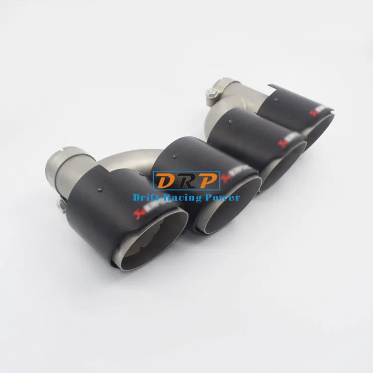  Hotselling Hight Quality R Type New A*k Auto Durable Lightweight Carbon Fiber Exhaust Pipe Double S