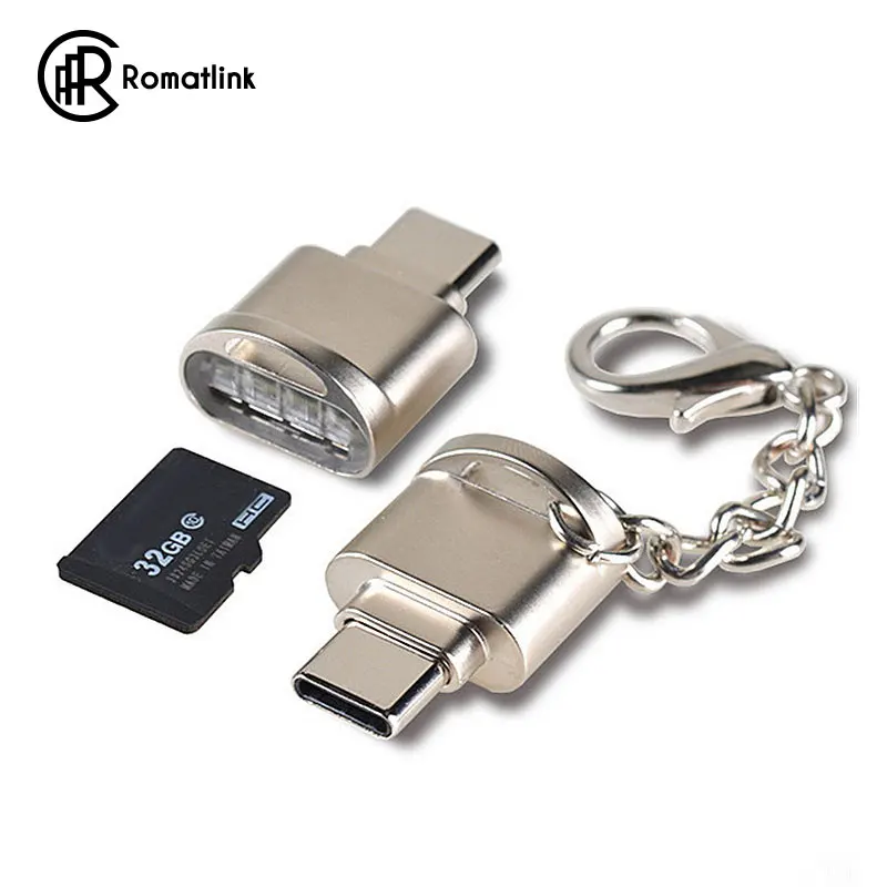 Для Usb type C Otg телефон карта памяти Mini Reader адаптер Алюминий кардридер для Micro SD/TF Microsd ноутбука