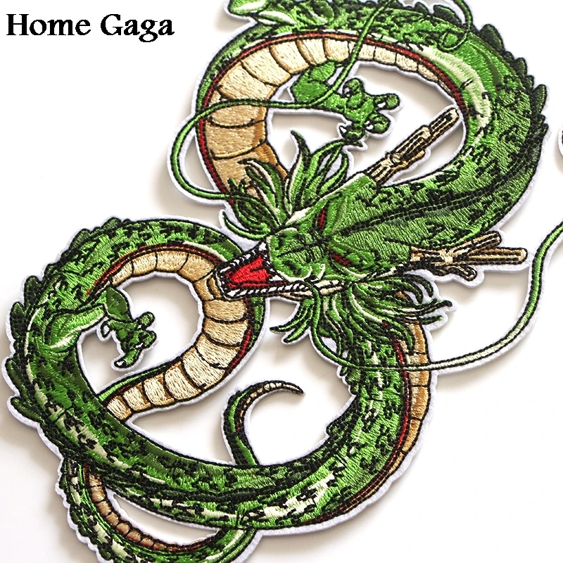 

5pcs/lot Homegaga Dragon ball z Shenron Jacket big size Patches Embroidered Iron On New Arrival cosplay clothing Stickers D1268