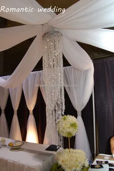 

Free shipment/10pcs/lots/wedding Chandelier Swirl - Crystal Iridescent - 4' for wedding decoration