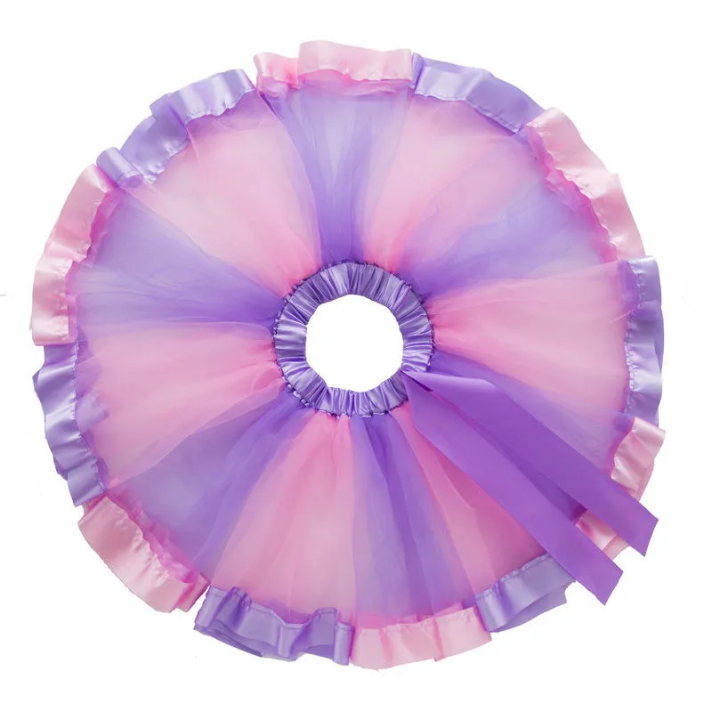 Rainbow Dress Children Girls Clothes Tutu Dresses for Kids Party Colorful Tulle Child Halloween Christmas Costume Acting Dancing (15)