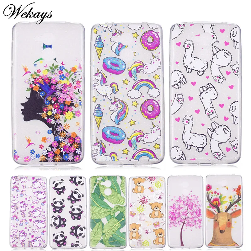 

Wekays Case For Huawei Honor 6A 6C 6X 8 9 Cute Cartoon Unicorn Soft Silicone TPU Funda For Huawei Honor 8 9 6A 6C 6X Cover Cases