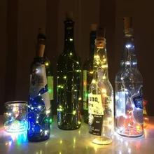 10 шт./партия светодиодная бутылка пробковый свет винная бутылка светодиодный свет для свадьбы новогодние вечерние ночные клубы