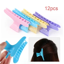 Случайный цвет! 1 комплект цветов красочные бабочки парикмахерские зажимы для волос пластиковый зажим салонные Инструменты для укладки аксессуары