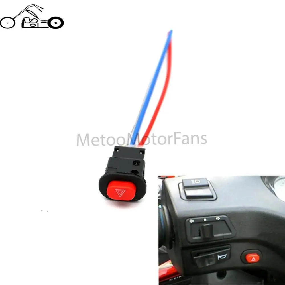 motorcycle hazard light switch double warning flasher emergency fog light wiring diagram 1pcs motorcycle switch hazard