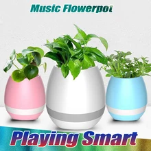 10PCS Lot Cute music bluetooth speaker flower pot planter nursery pots for home office decoration musical