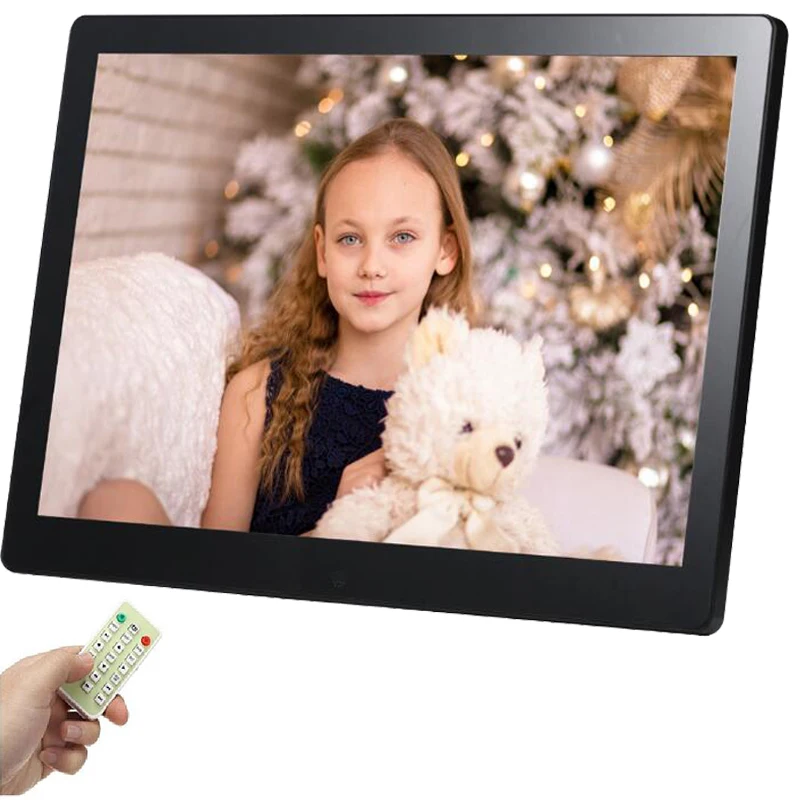 US $58.42 12 inch Tft Lcd Led Digital Frame Photo Full Function Mp3 Movie Remote with for Sd Card And Usb free shipping