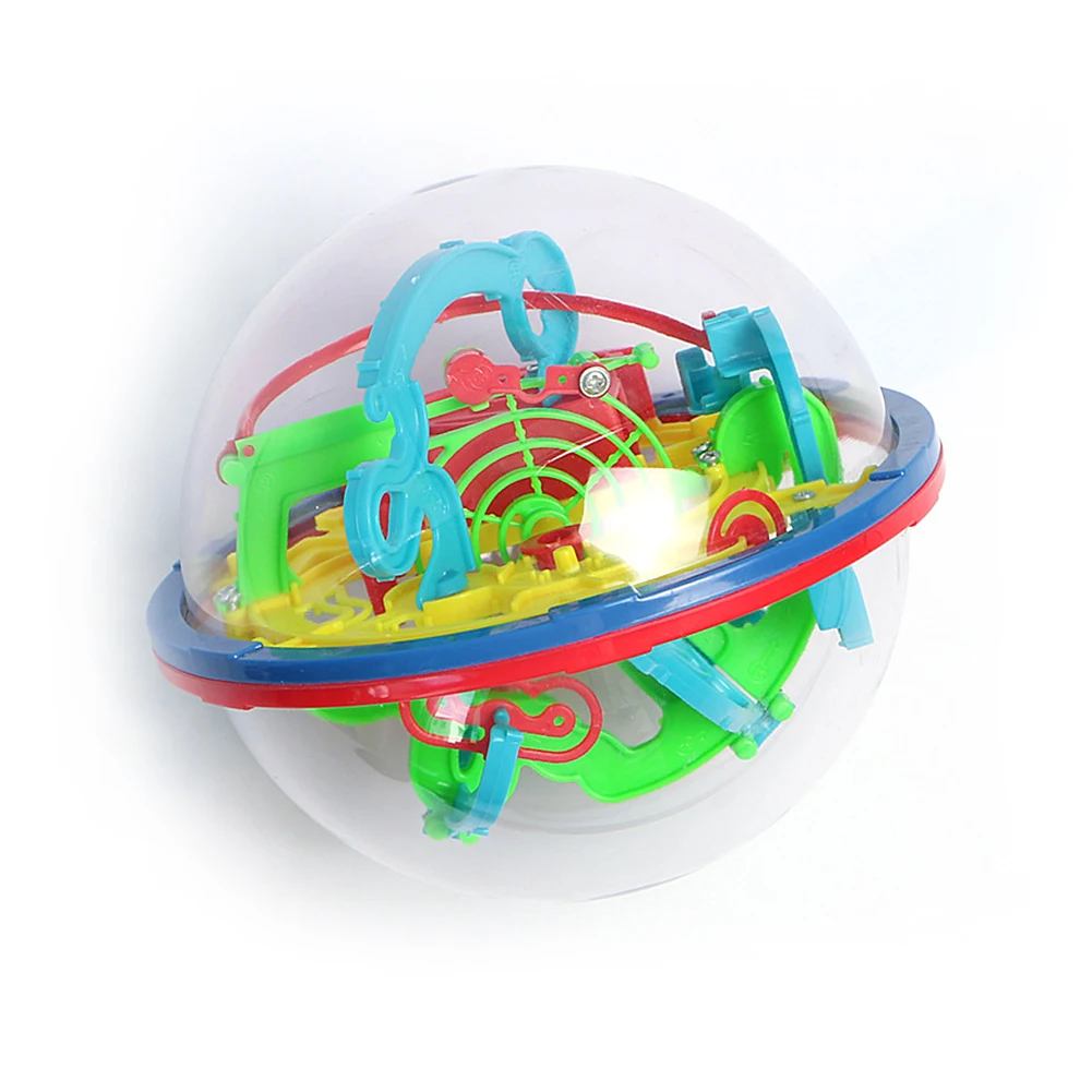 3D волшебный лабиринт шар Волшебный интеллект шар Развивающие игрушки для детей мраморная головоломка игра IQ баланс игрушка Рождественский подарок