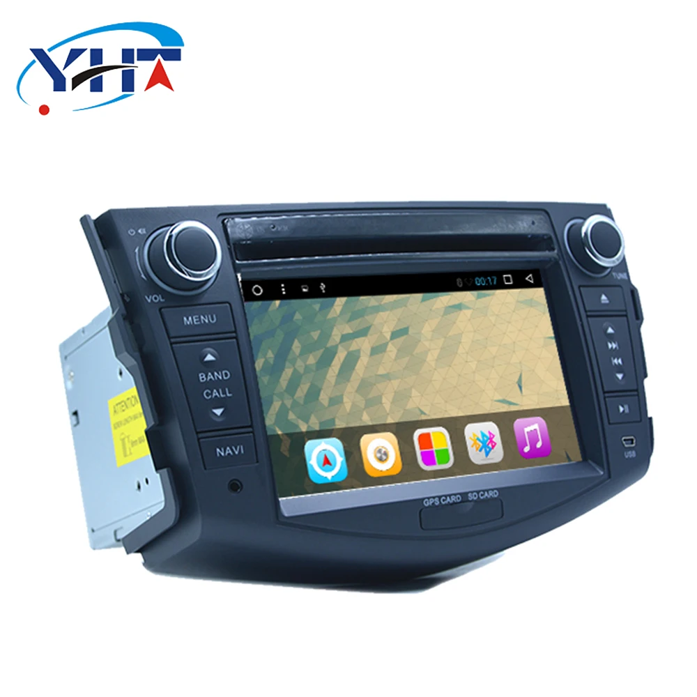 Perfect 2din 7" Quad-Core 1+16G Android 8.1 Car Radio DVD Player with Capacitive Touch Screen BT HD MirrorLink for Toyota RAV4 2007-2011 3