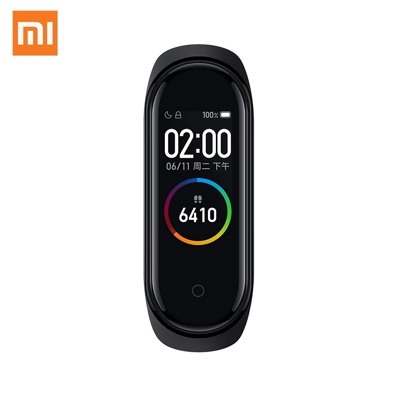 

Спортивный смарт-браслет Xiaomi Mi Band 4, фитнес-браслет с цветным экраном и пульсометром, Bluetooth 5,0, водонепроницаемый погружение на 50 м под воду