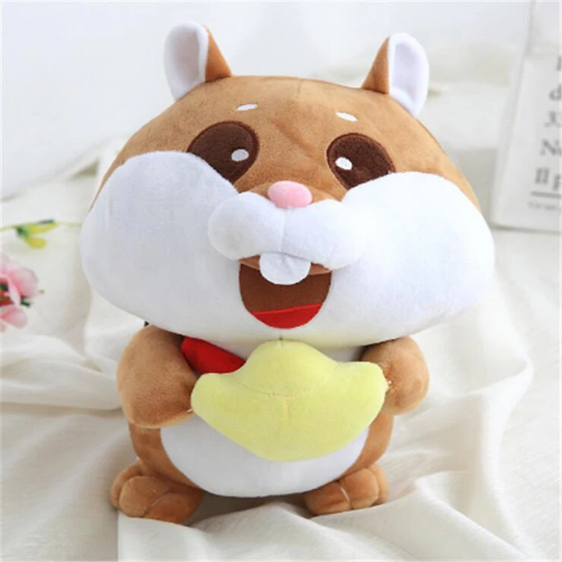 

Lovely Little Hamster Hug a Yuanbao Plush Toy Stuffed Toys Plush Doll Gift Send to Children & Friends