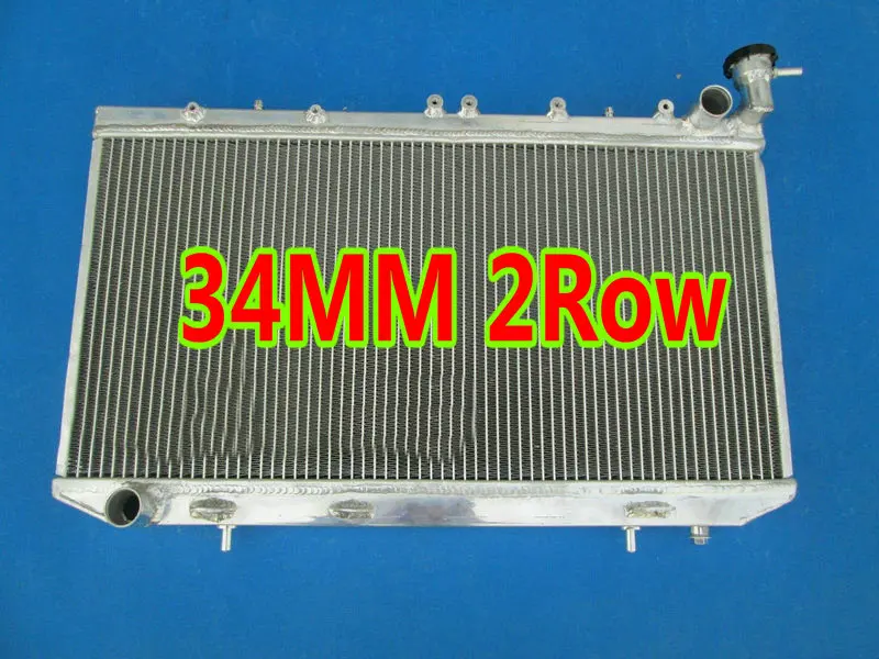 2 ряда алюминиевый радиатор для 1990 1996 Nissan Primera P10 931 Infiniti G20 1 6/2.0L SR20DE I4 MT с крышкой 91 92