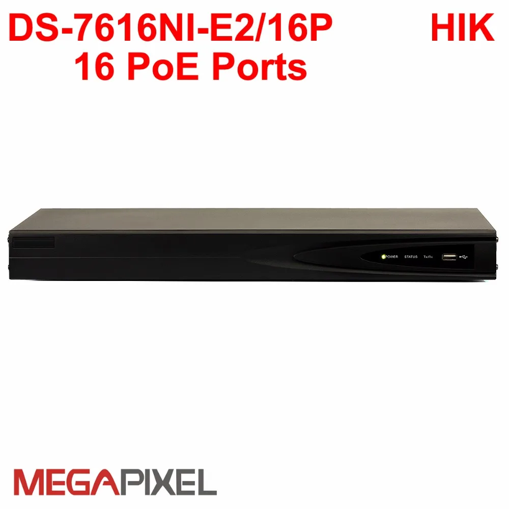 16ch NVR ds 7616ni e2/16 P Поддержка POE 6mp IP камера 1080 сетевой видеорегистратор для