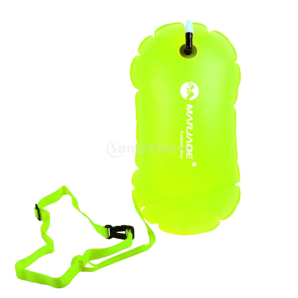 Highly-Visible-Fluo-Yellow-Swim-Bubble-Upset-Inflated-Buoy-Safety ...