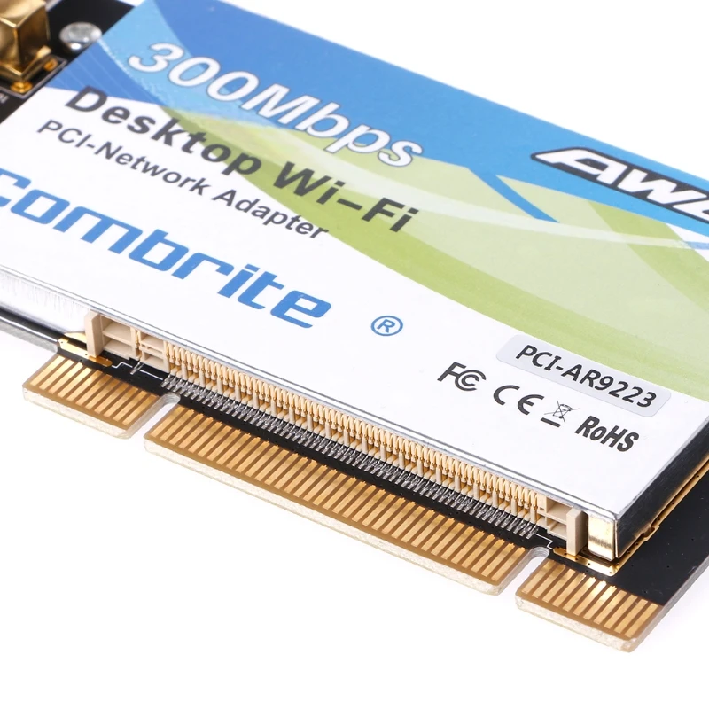 AR9223 PCI 300M 802.11b/g/n беспроводная WiFi карта для настольного ноутбука 6DB антенна