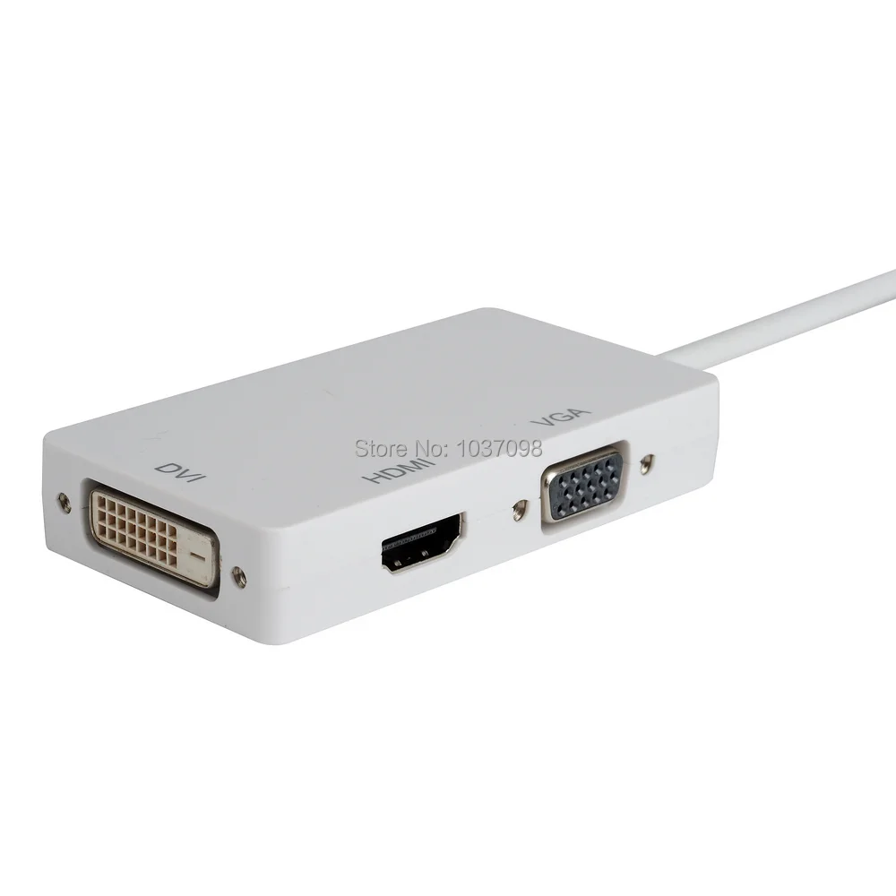 apple hdmi adapter. mini displayport (3 in 1) thunderbolt to hdmi/dvi/vga display port cable adapter for apple macbook pro microsoft surface 2 3-in computer cables hdmi