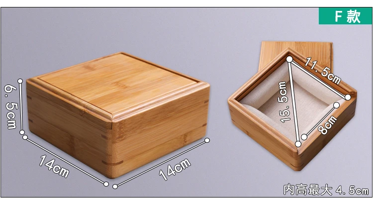 Бамбуковые деревянные подарочные коробки для ювелирных изделий, коробка для сережек, чехол для хранения помады из нефрита, коробка для хранения бусин, контейнеры для хранения