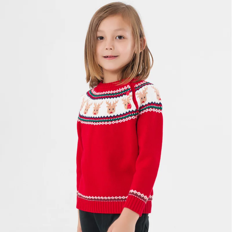 

Europe and America Christmas Children Sweater Baby Girl Sweater Cute Sweaters Kids Baby Boy Sweater 2019 NEW ARRIVAL