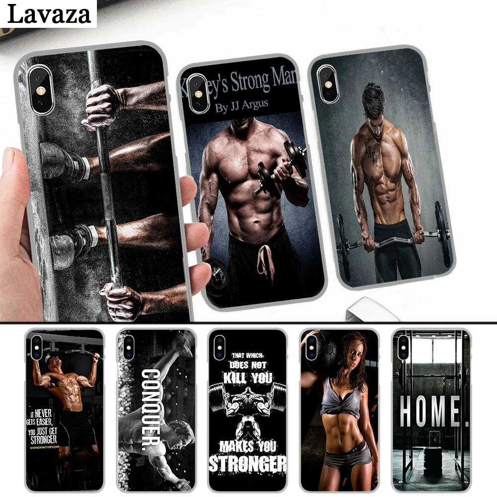 

Lavaza Loving Bodybuilding Gym Fitness Hard Case for iPhone 4 4S 5 5S 5C 6 6S 7 8 Plus X XS MAX XR