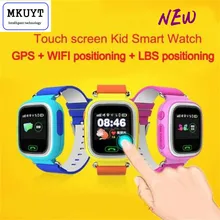 Free Shipping Q90 GPS Phone Positioning Fashion Children Watch 1.22 Inch Color Touch Screen WIFI SOS Smart Watch