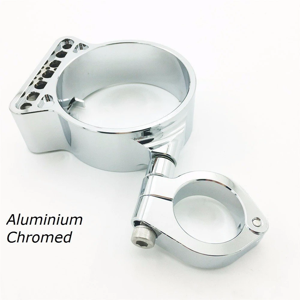39mm/16" Chrome Side Mount Speedo Relocation Bracket For Harley