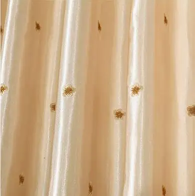 champagne curtain FYFUYOUFY Европейский стиль гостиная гладкая ткань штора водорастворимые полые вышивка шторы специальное предложение - Цвет: champagne curtain