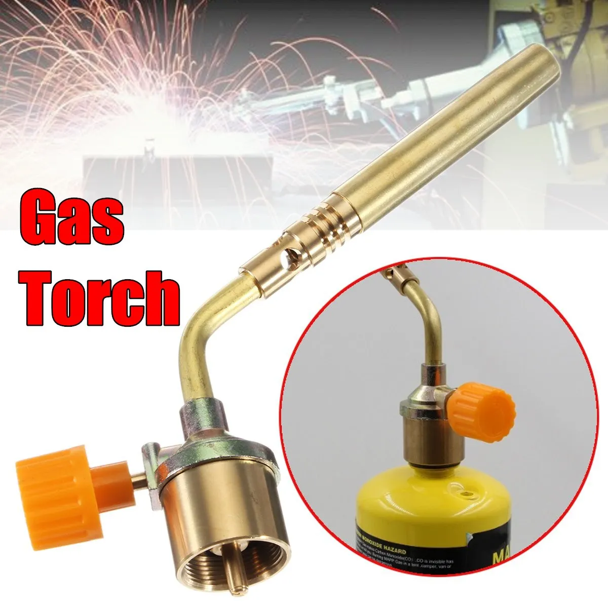 Buy Mapp Gas Turbo Torch Brazing Solder Propane