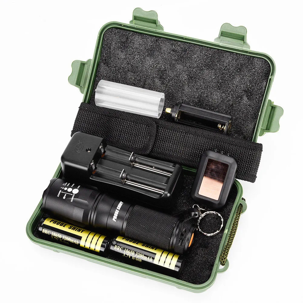 

2019 New High Quality G700 X800 LED Zoom Military Grade Tactical Flashlight Battery Drop Shipping