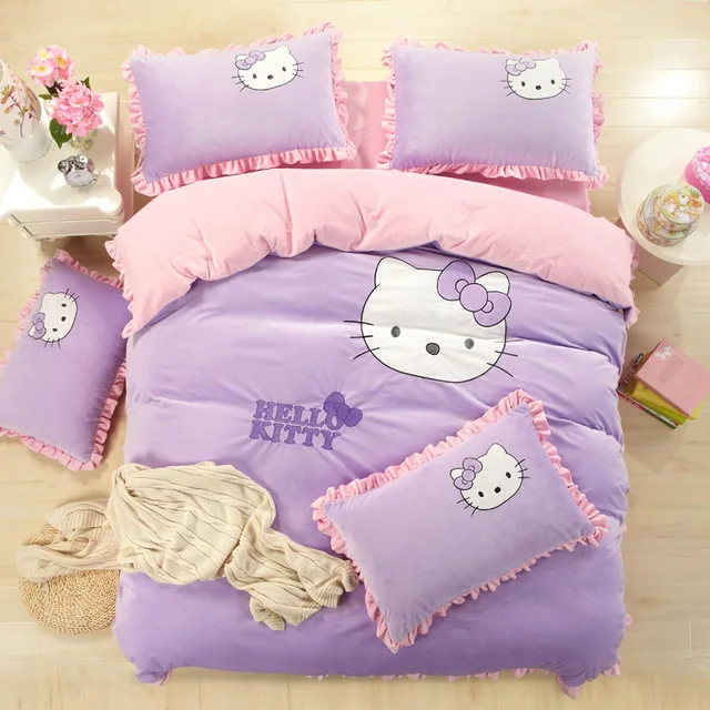 hello kitty bedroom set twin toddler bed winter flannel softness bedding set twinqueenking size childrenkids hello kitty children hello kitty bedroom set twin toddler bed winter flannel softness bedding set twinqueenking size childrenkids hello kitty children