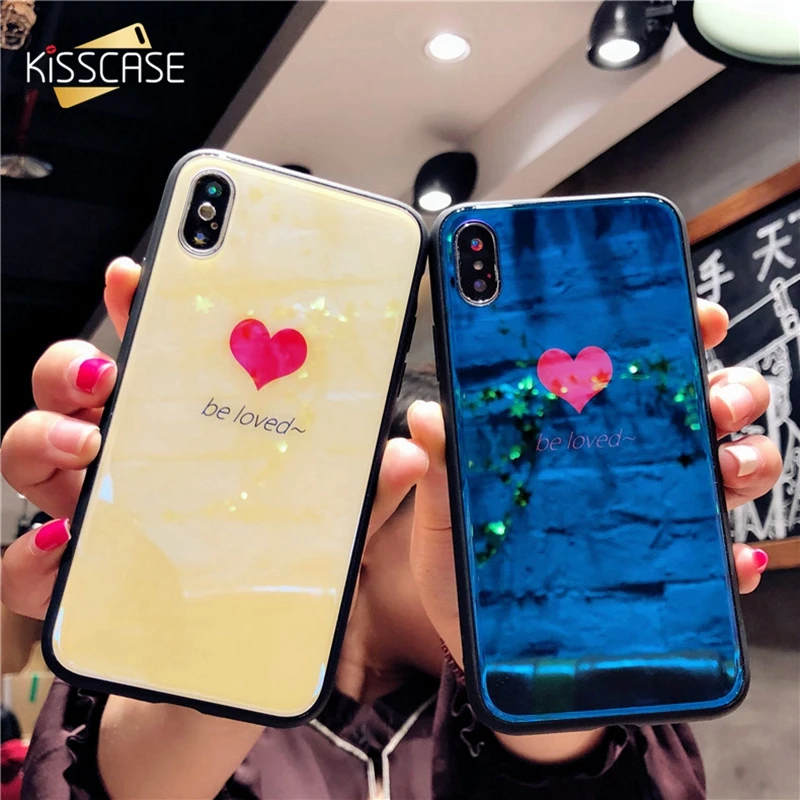

KISSCASE Cute Heart Phone Case For iPhone 6 6S 7 8 Plus Love Heart Cases For iPhone 6 6S 7 8 Plus Phone Back Covers Capa Caso