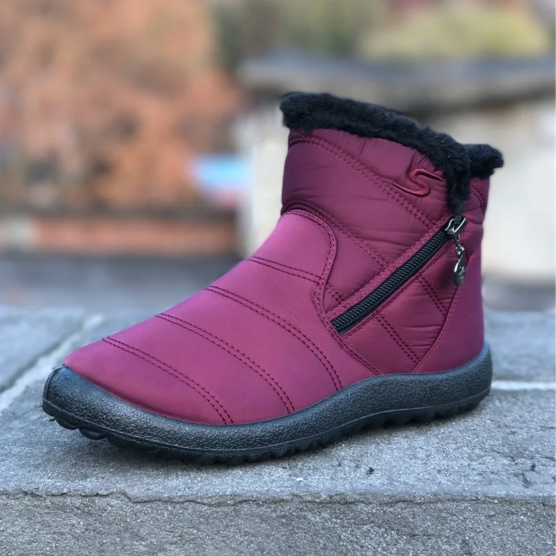 

Mingpinstyle Women's Shoes Sonw Boots Add Cotton Boots Waterproof Heat Preservation Prevent Slippery Leisure Winter 2018 New