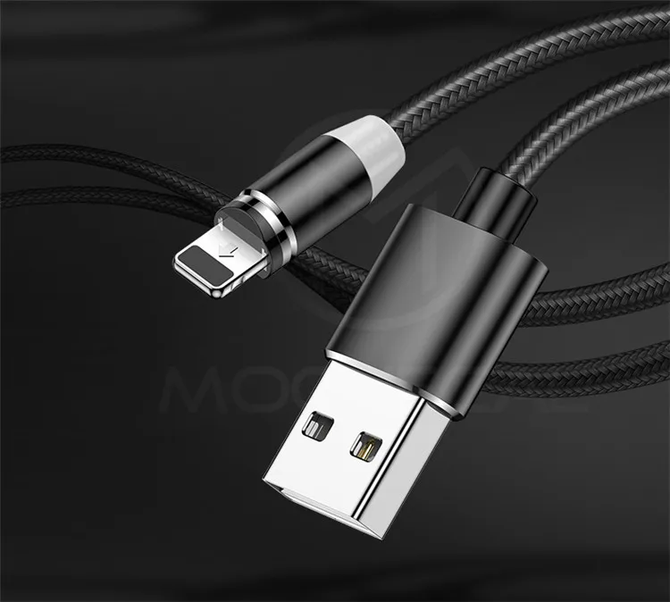 MOOJECAL светодиодный кабель Micro USB для быстрой зарядки, магнитный кабель для Android, samsung, Xiaomi, зарядное устройство для мобильного телефона, магнитный шнур для зарядки USB