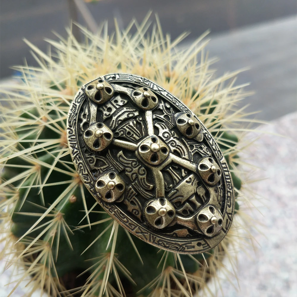 

Langhong 10pcs Dragon Brooch Viking Brooch Sweden Scandinavian Fibula Brooch jewelry Talisman