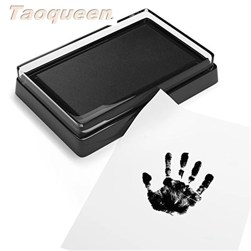 Taoqueen Baby Handprint Footprint Pad Safe Easy To Clean Non-Toxic Ink Pad Newborn Photo Hand Foot Print Pad Wonderful Keepsake