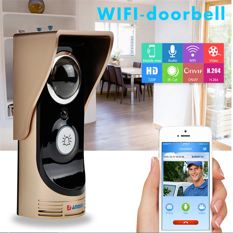 

DANMINI 3.0 MP Door Intercom Camera Wireless Video Door Phone Video Intercom Speakerphone Intercom System IR Doorbell Camera
