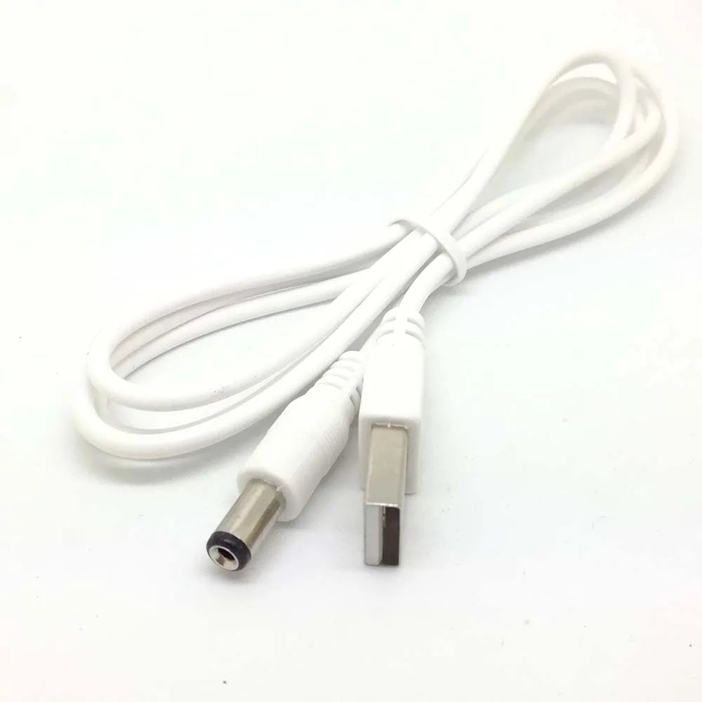 10 قطعة PC كمبيوتر محمول USB الذكور إلى 5 V DC 5.5 مللي متر * 2.1 مللي متر برميل محول الطاقة Cable_bb