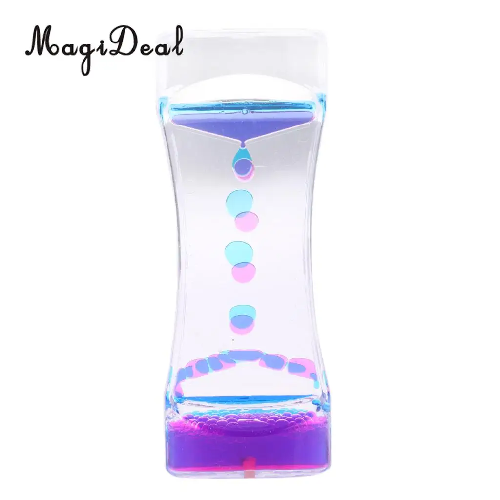 Acrylic Mix Color Liquid Timer Children Sensory Educational Time out Tool Home Room Office Desk Decor Novelty Friends Gift
