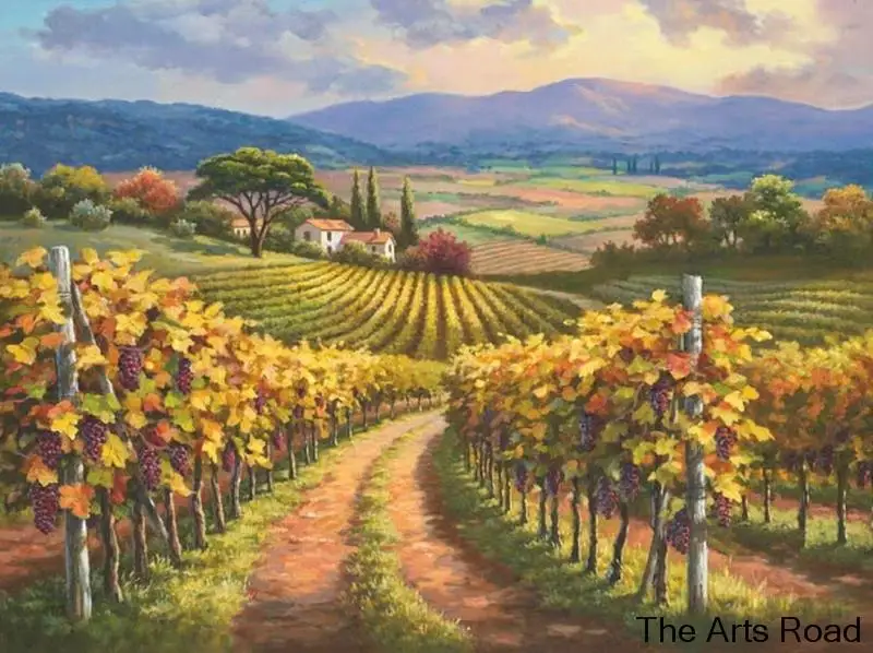 

Bedroom Art Landscape Painting on Canvas Hand Made 100% Wall Decoration Pictures Frameless