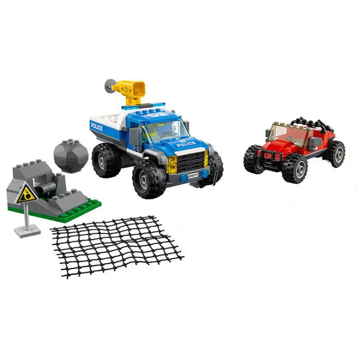 

Lepin 02084 City Series The Dirt Road Pursuit Building Blocks Toy 60172 Mountain SUV Brick Toys For Children