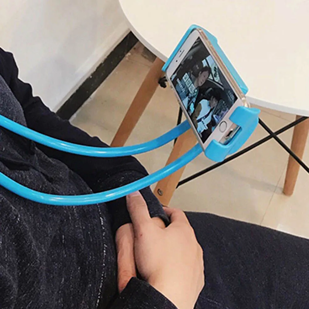 

Flexible Mobile Phone Holder Support Lazy Hanging Neck Phones Stand Bracket for iPhone Xiaomi Huawei JLRJ88
