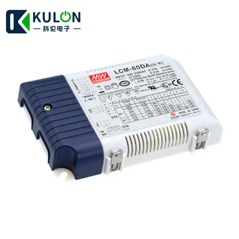 

Original Mean Well LCM-60DA 60W Multiple-stage constant current LED driver push dimming with DALI interface