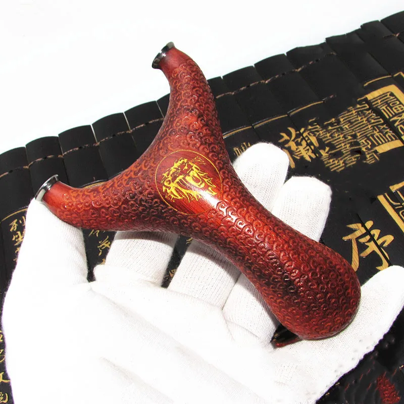 

Popular crusade of purple sandalwood slingshot with inverted copper head and Crater relief for hunting outdoor games