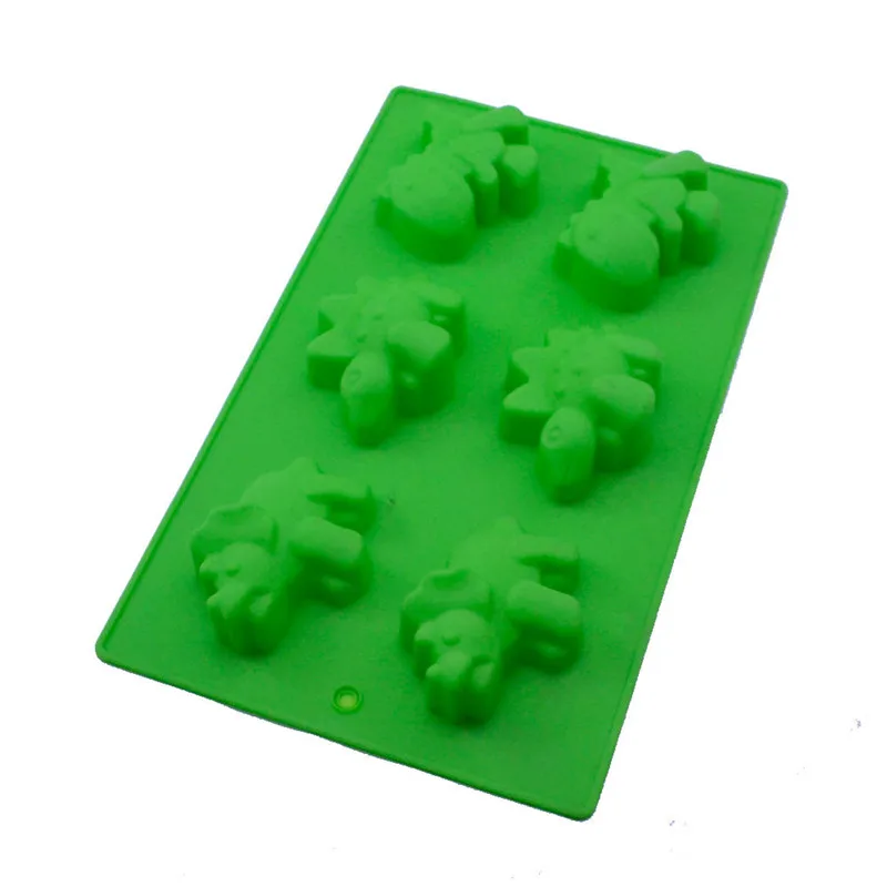 Cute Dinosaur Shape Silicone Cake Molds 3D Animal Dinosaur Form Sugar Fondant Soap Jelly Pudding Moulds Cake Decorating Tools1