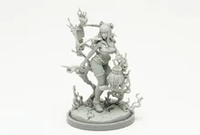 Necromante variante e escuro paladina resina modelo kit frete grátis